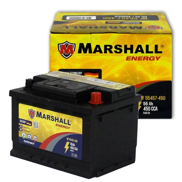 Bateria Marshall Energy 55ah 450cca Positivo Lado Derecho ( - + )